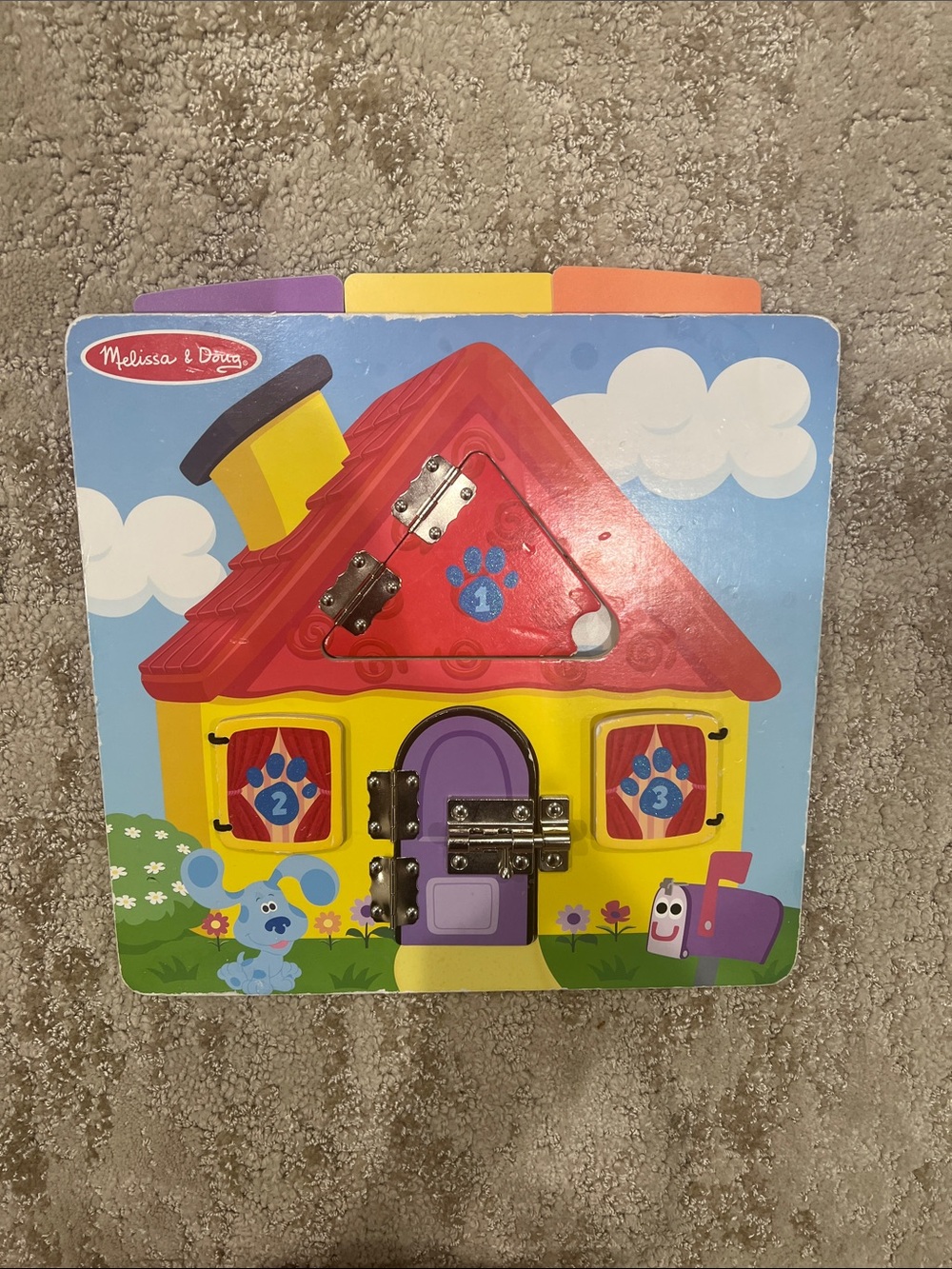 Melissa & Doug blues clues Busy Locks Board